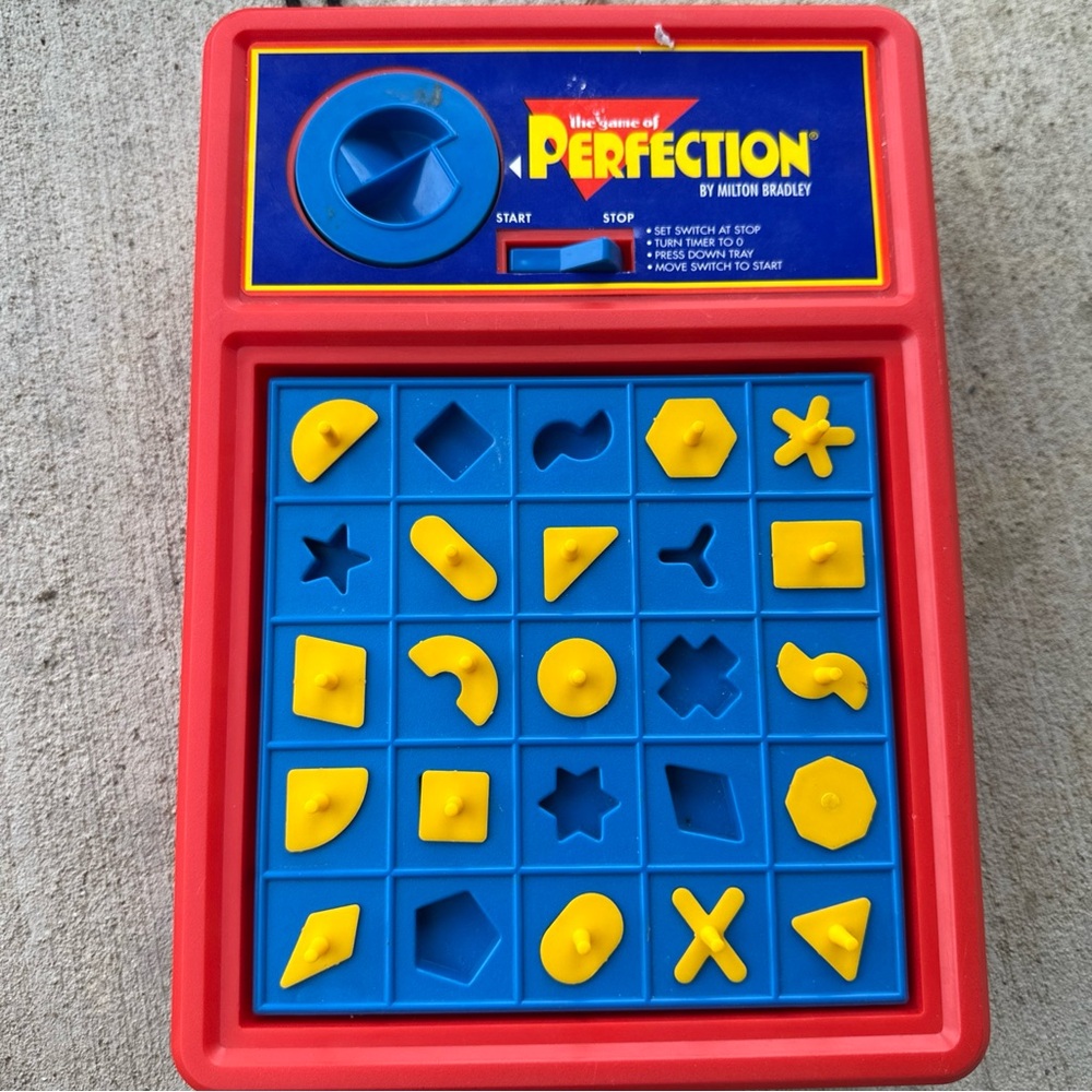 Vintage 1990 The Game‎ Of Perfection Milton Bradley Works Missing Pieces
